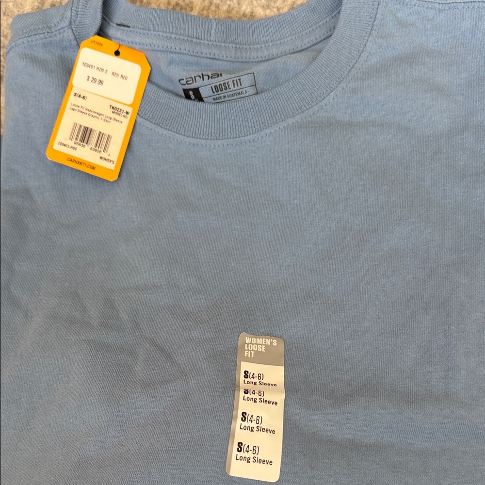Carhartt Men's Long Sleeve Shirt in Light Blue